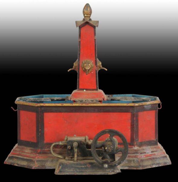 Appraisal: Early German Marklin Water Fountain Toy Description Hand-painted Steam accessory