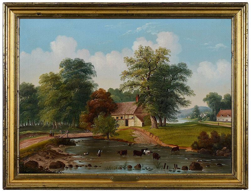 Appraisal: Attributed to Russell Smith Scottish America - Pastoral Scene unsigned