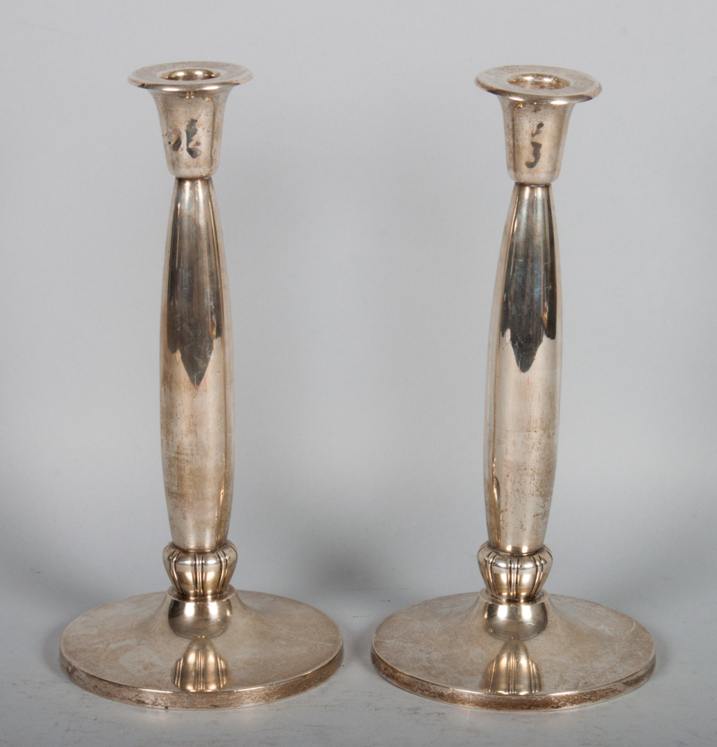 Appraisal: Pair of Reed Barton sterling silver candlesticks tall weighted sterling