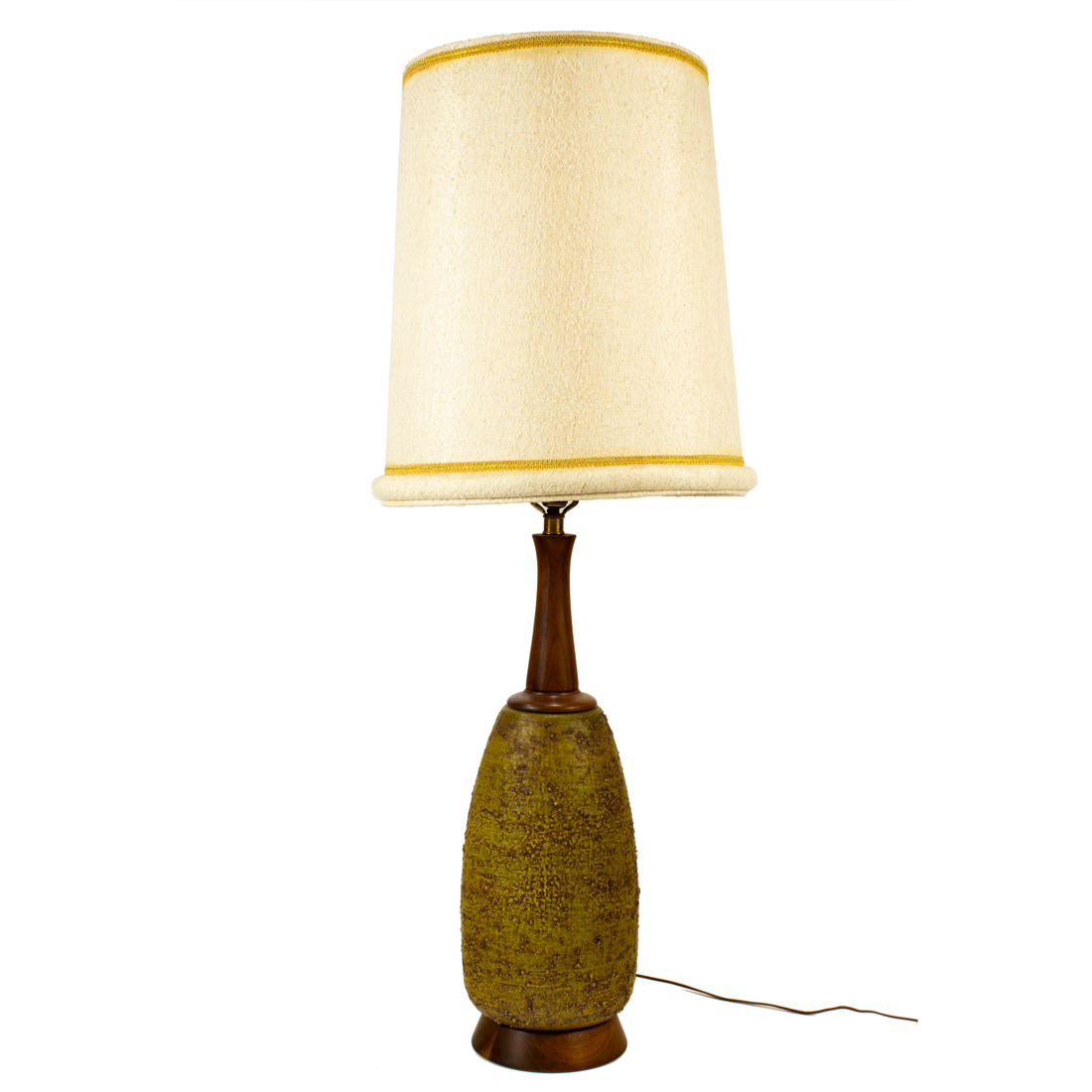 Appraisal: Mid-century Modern Bitossi style Table Lamp textured and glazed ceramic