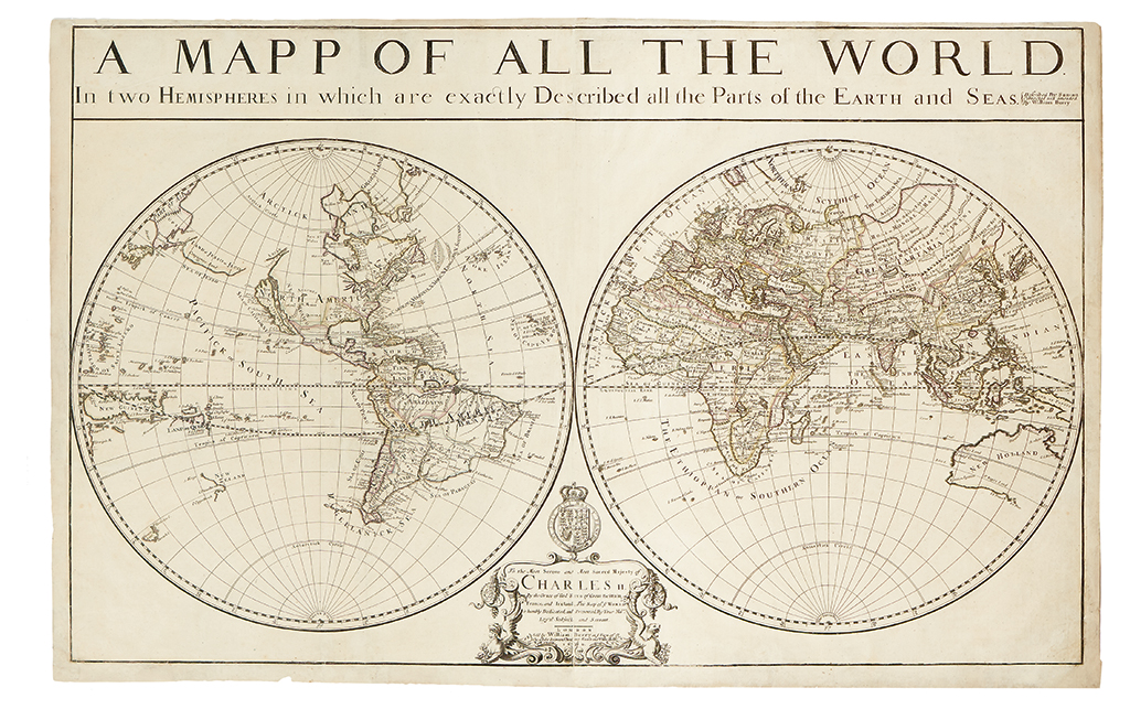 Appraisal: BERRY WILLIAM A Mapp of All the World in two