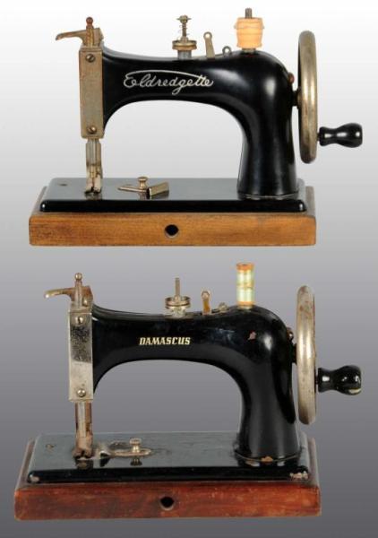 Appraisal: Lot of Child's Toy Sewing Machines Description Includes an Eldredgette