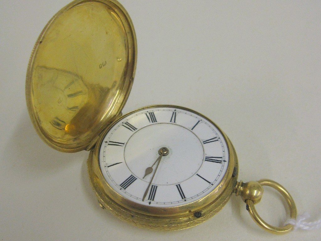 Appraisal: Eighteen carat gold pocket watch hallmarked London