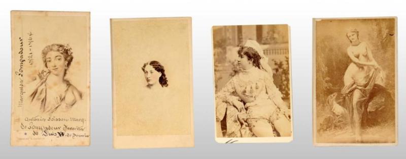 Appraisal: Lot of Women CDVs Description Includes one cameo view of