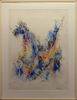 Appraisal: Don Fink NY France Spain - Abstract mixed media on