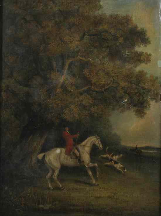 Appraisal: AFTER JAMES WARD th th Century FOX HUNTER oil on