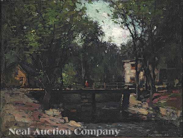 Appraisal: Paul Cornoyer American - A Bridge over a Stream possibly