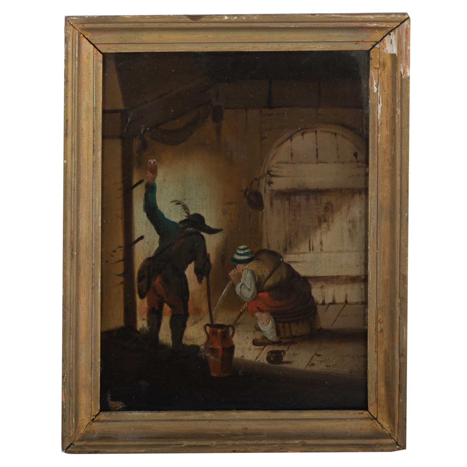 Appraisal: TH CENTURY THE GLASS BLOWERS OIL Dutch th century Oil