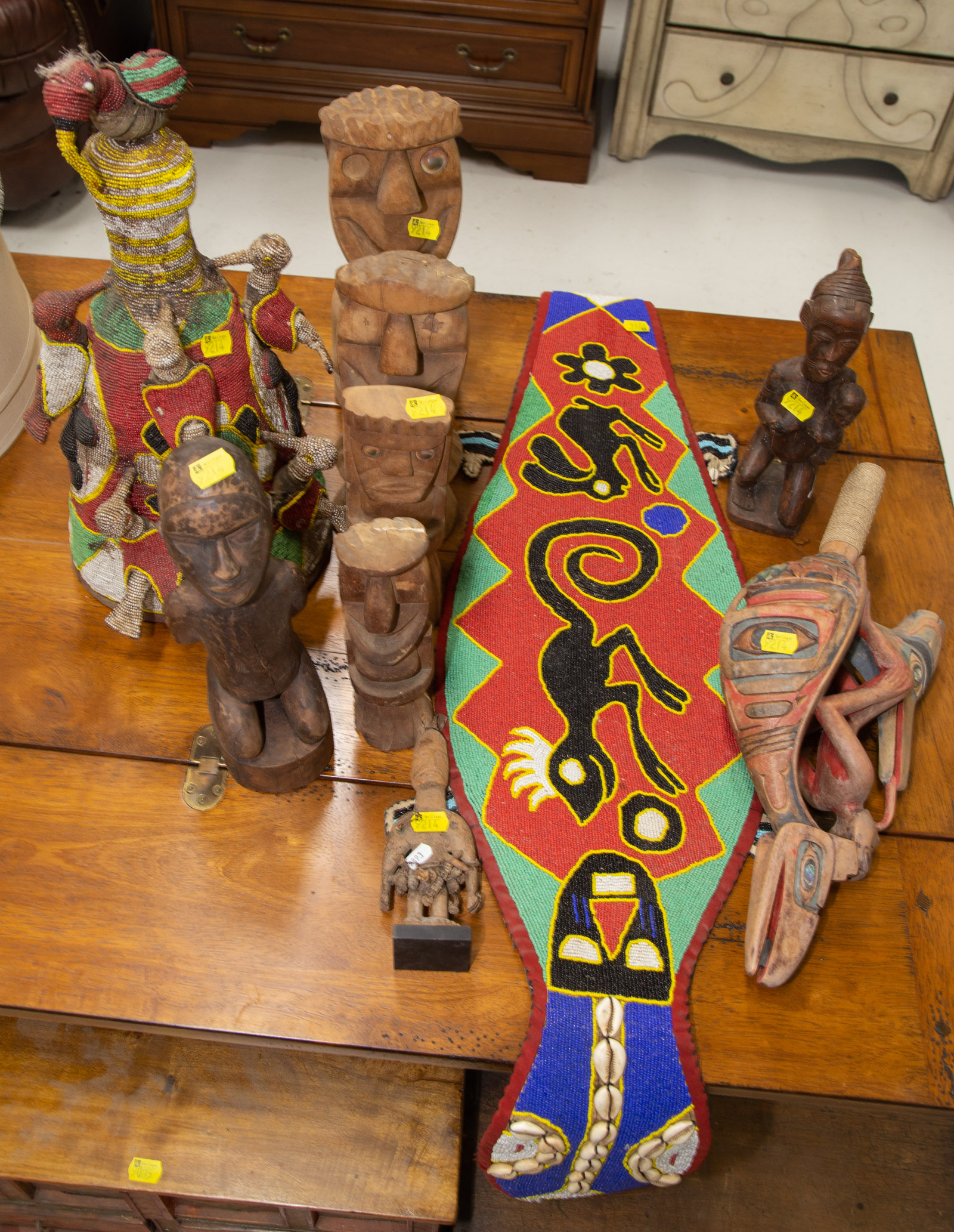 Appraisal: SELECTION OF AFRICAN OTHER INDIGENOUS ARTWORKS All th century including