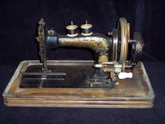 Appraisal: A Frister Rossman sewing machine with gilt decoration on a