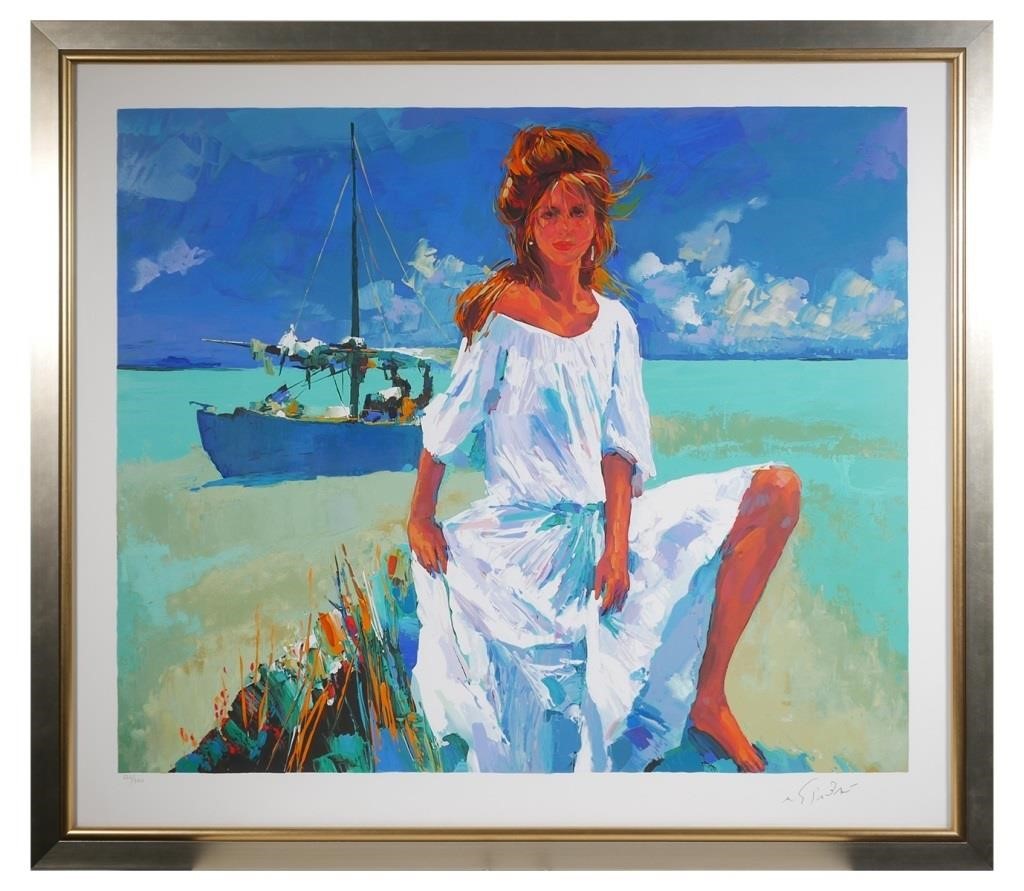 Appraisal: NICOLA SIMBARI LIMITED SERIGRAPHSerigraph in colors by Nicola Simbari Italian