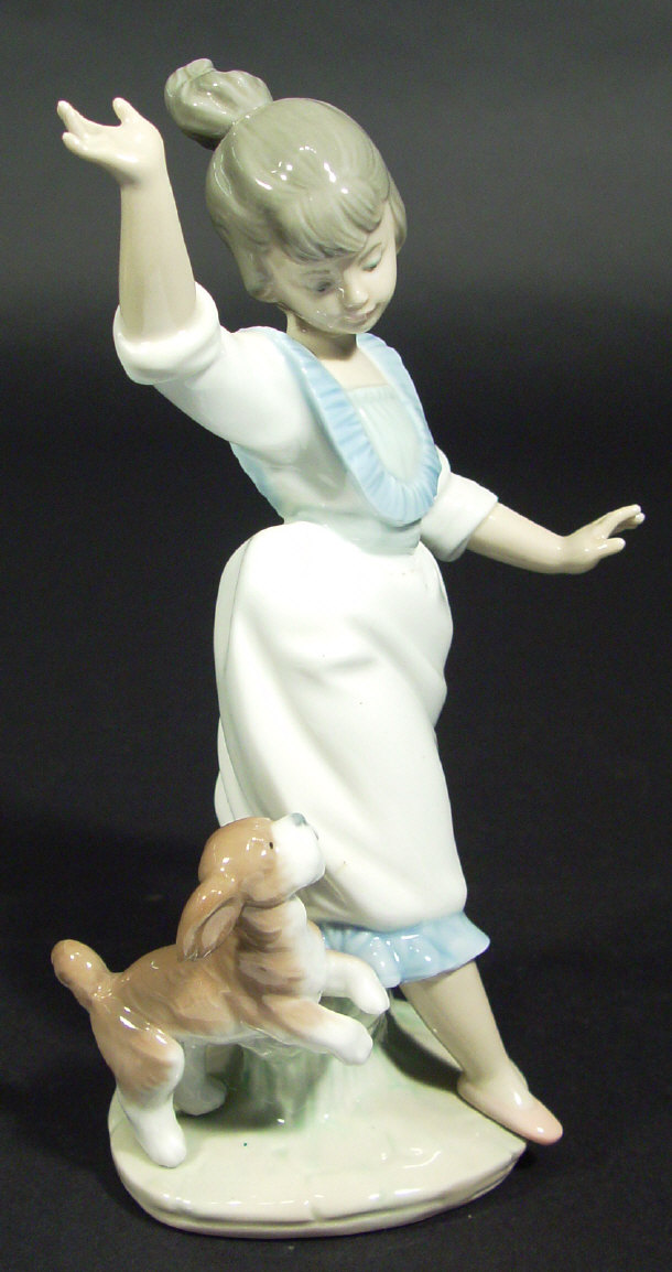 Appraisal: Lladro porcelain figurine 'Wednesday's Child' printed factory mark and impressed