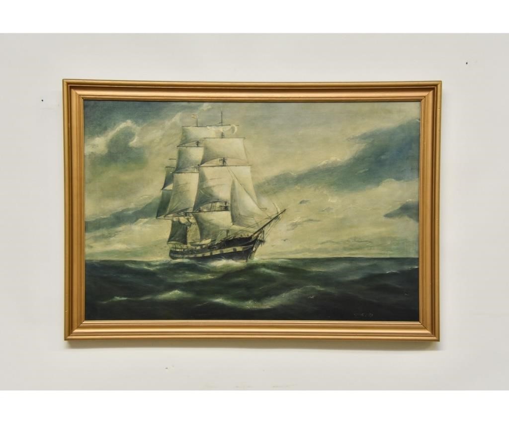 Appraisal: Captain Bayard Foulke - PA NY oil on canvas titled