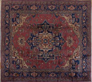 Appraisal: Antique Turkish Sparta Carpet ' x ' Antique Turkish Sparta