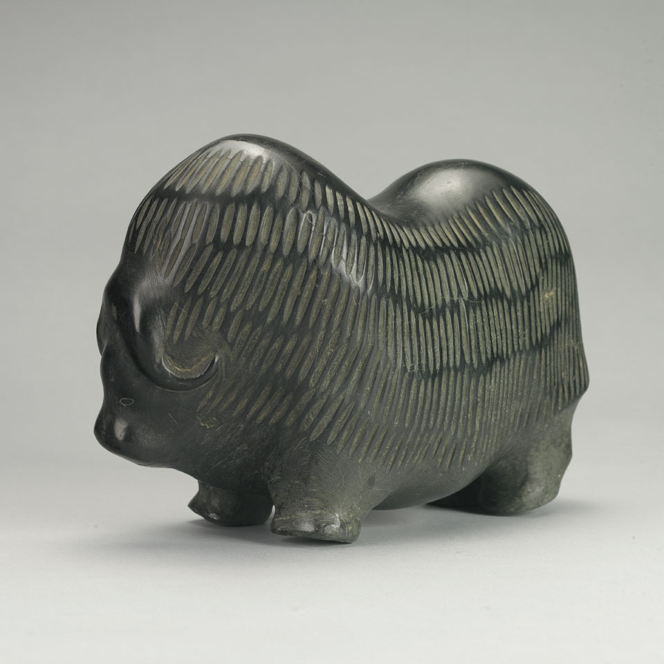 Appraisal: BARNABUS ARNASUNGAAQ - E - Baker Lake MUSK OX stone