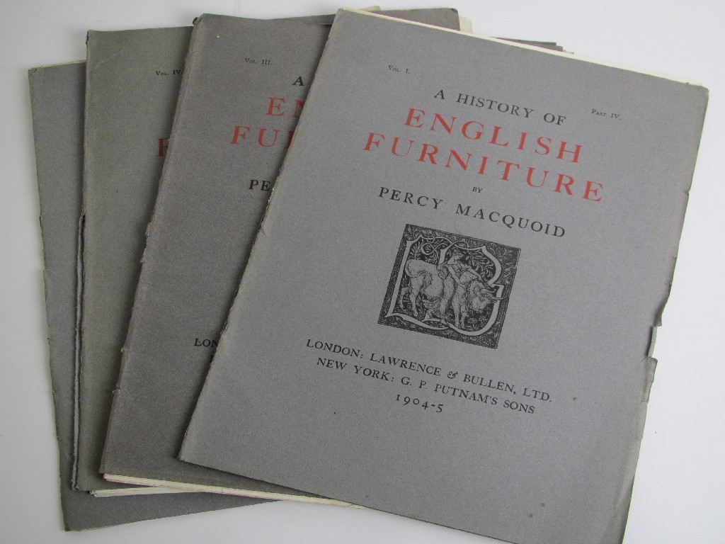 Appraisal: MacQuoid Percy English Furniture published by Lawrence Bullen Ltd -