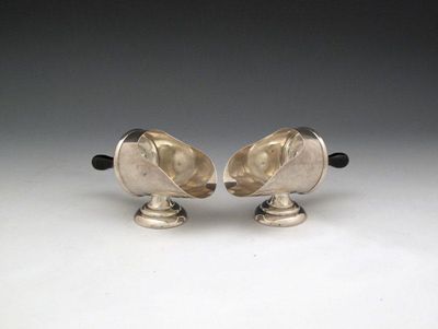 Appraisal: A pair of American silver sugar scuttles by Black Starr