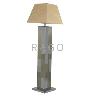 Appraisal: STYLE OF PAUL EVANS Cityscape style floor lamp Chromed and