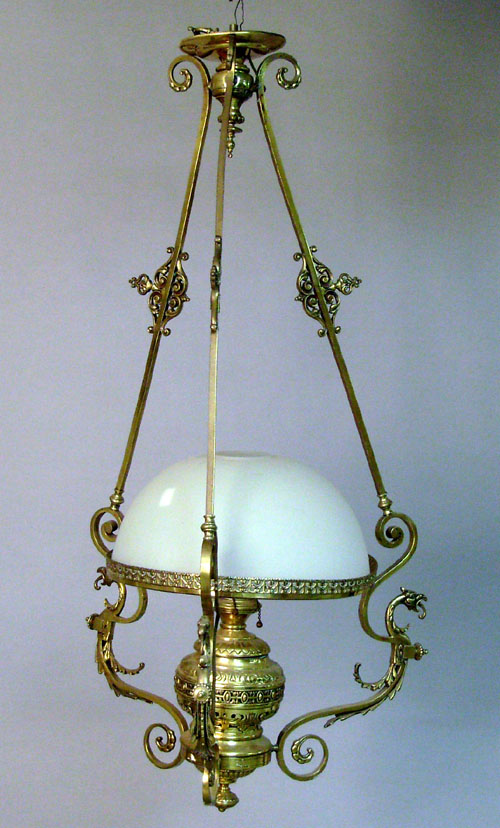 Appraisal: Victorian brass chandelier h