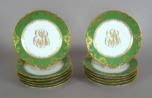 Appraisal: Set of Dresden plates dia