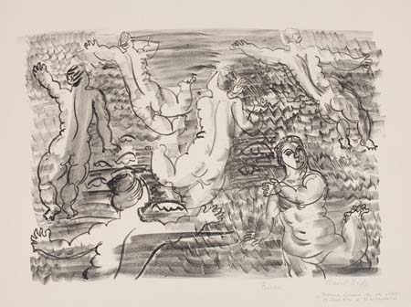 Appraisal: RAOUL DUFY Six Baigneuses Lithograph on Chine volant circa x