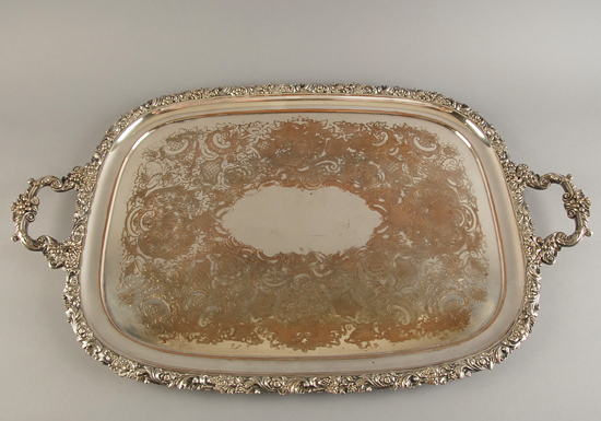 Appraisal: An English Silverplate Serving Tray by the Ellis Barker Co