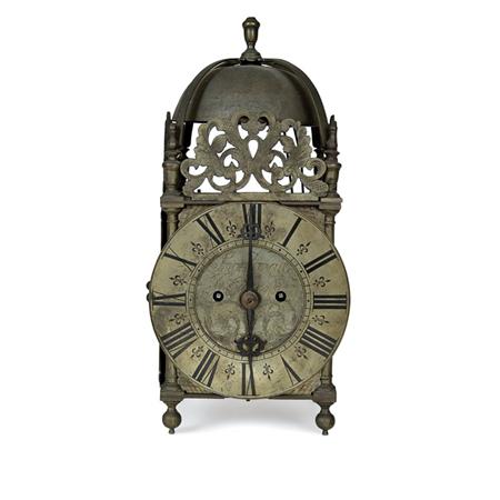 Appraisal: George II Brass and Steel Lantern Clock Estimate -