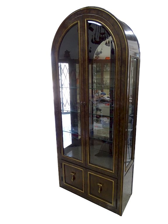 Appraisal: A single Master Craft Brass Oriental Display Case A single