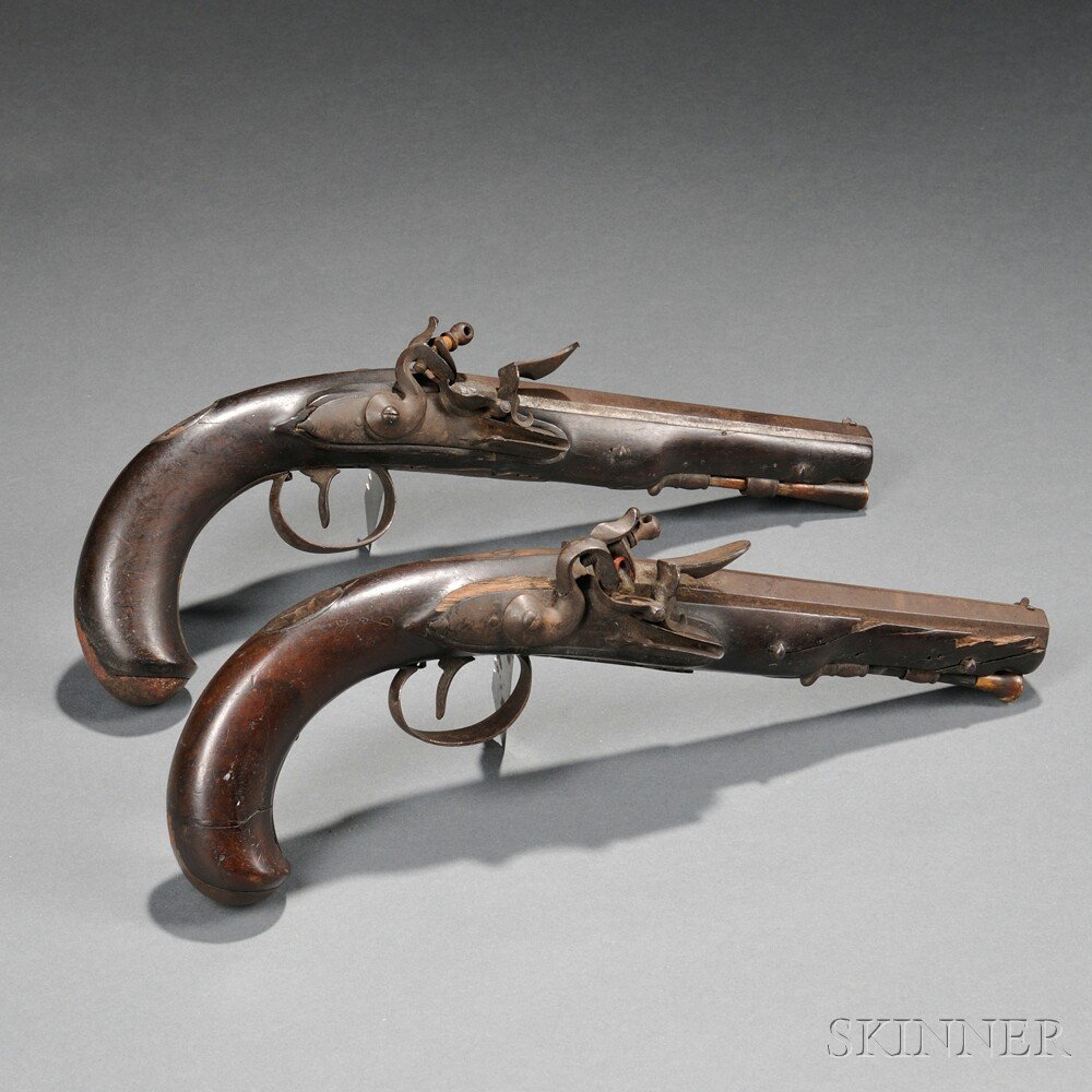 Appraisal: Pair of Flintlock Pistols c late th early th century