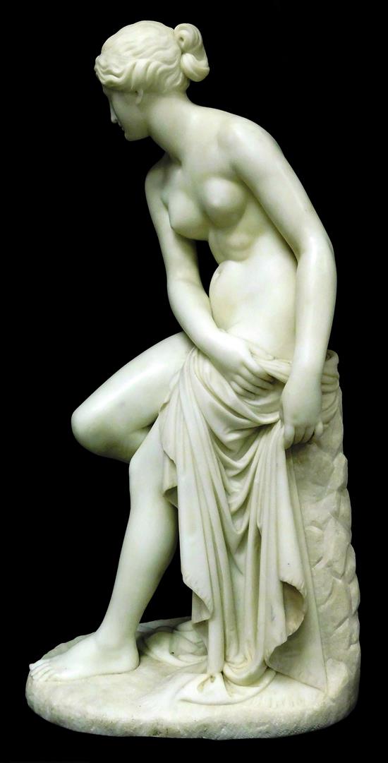 Appraisal: Continental Neoclassical white marble sculpture late th early th C