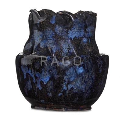 Appraisal: GEORGE OHR - Fine vase with deep in-body twist and