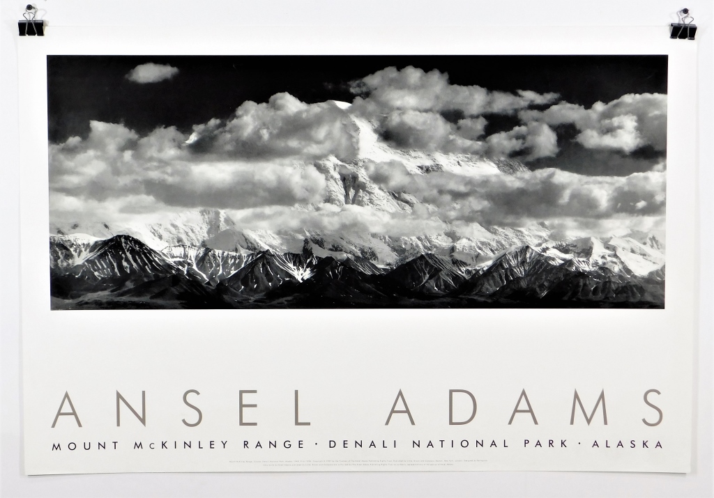 Appraisal: PC ANSEL ADAMS B W PHOTOGRAPH ALASKA PORTFOLIO California -