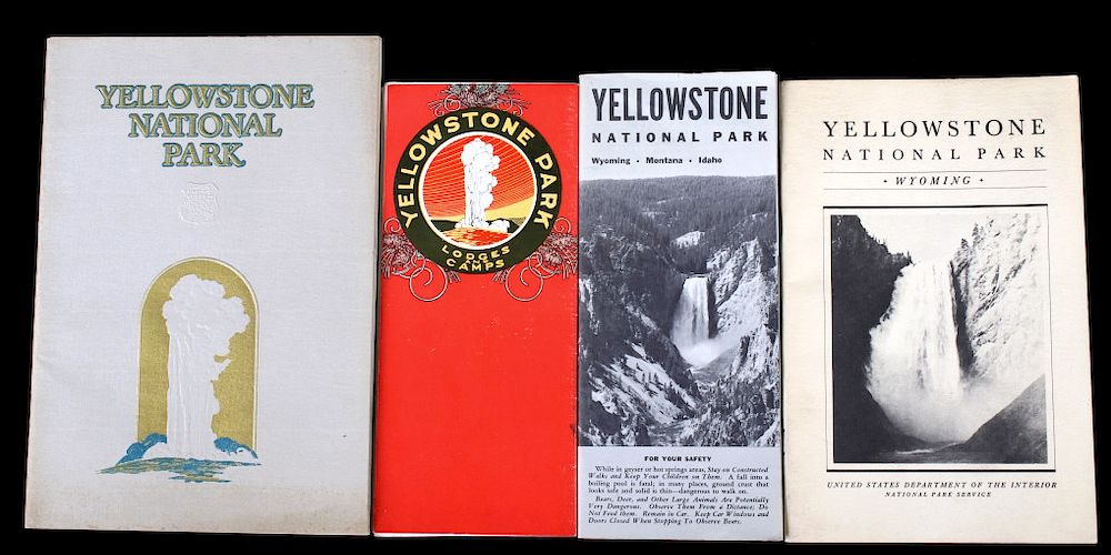 Appraisal: Collection of Yellowstone Paper Ephemera Offered in this lot we