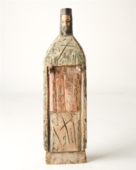 Appraisal: A Tall Carved Wood Religious Figure in the manner of