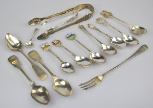 Appraisal: A pair of William IV silver kings pattern sugar tongs