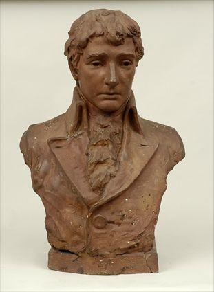 Appraisal: Patinated Plaster Bust of a Gentleman Purported to be Francis