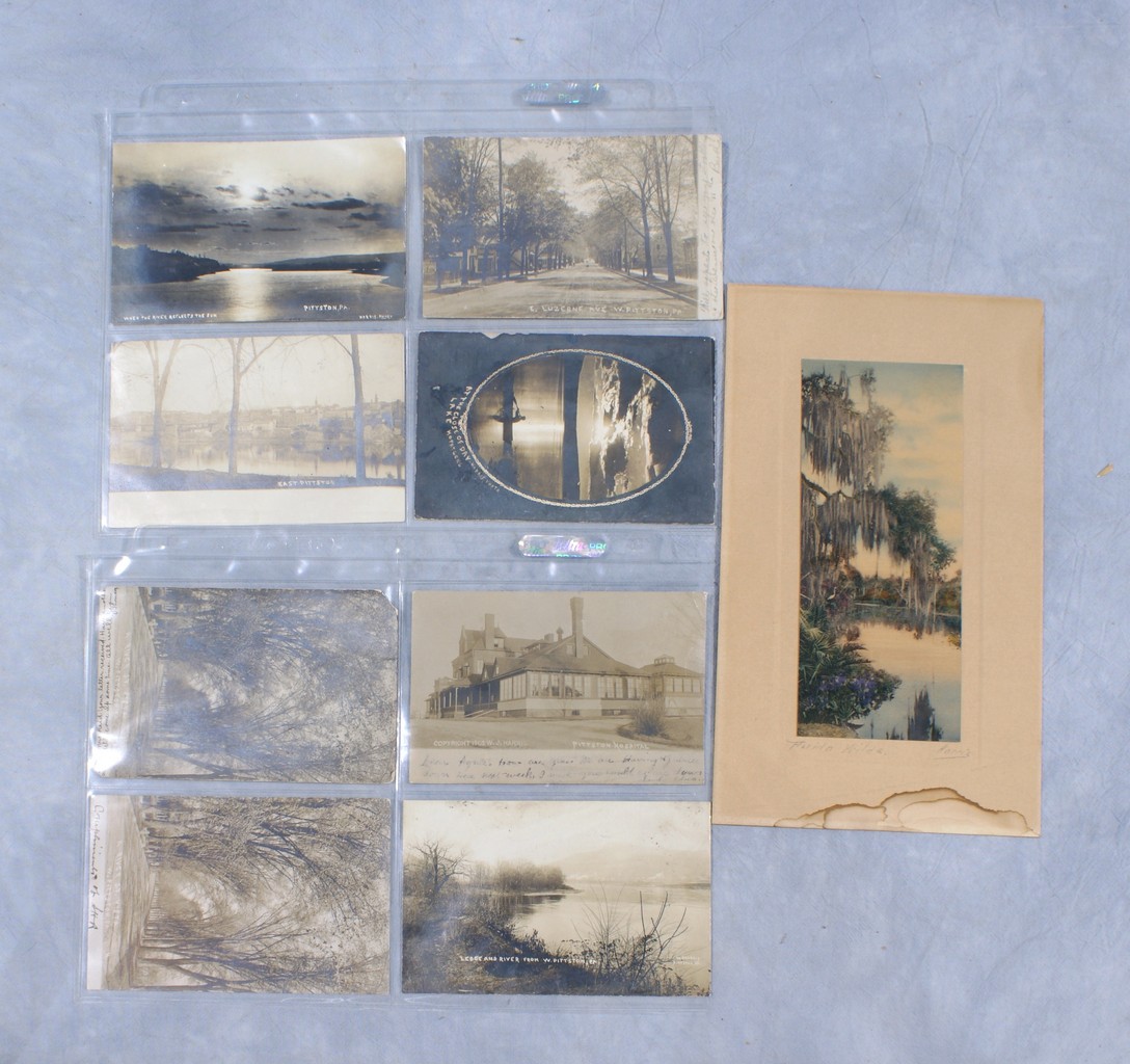 Appraisal: Real Photo Postcards by Harris most West Pittson and includes