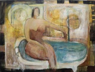 Appraisal: Jackie Holland-Berkley American th century The Bather c oil on