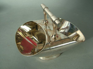 Appraisal: A Walker Hall electroplated sugar bowl scoop circa early th