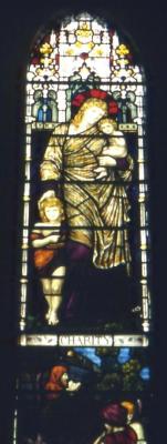 Appraisal: A STAINED GLASS WINDOW DESIGNED BY HENRY HOLIDAY for James