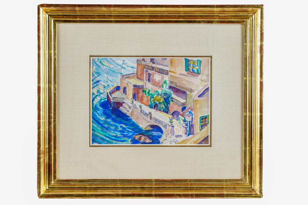 Appraisal: LUCY PIERCE - NAPLES watercolor on paper signed lower right