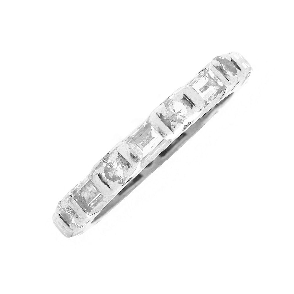 Appraisal: Antique ct TW Diamond Eternity Band Antique Approx Carat TW