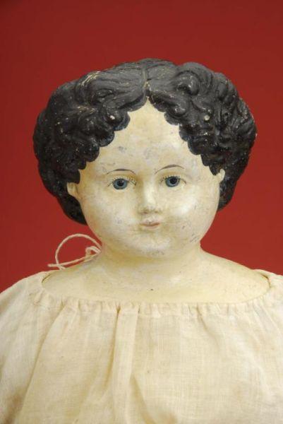 Appraisal: Greiner Doll America ca papier mache shoulder head Greiner label