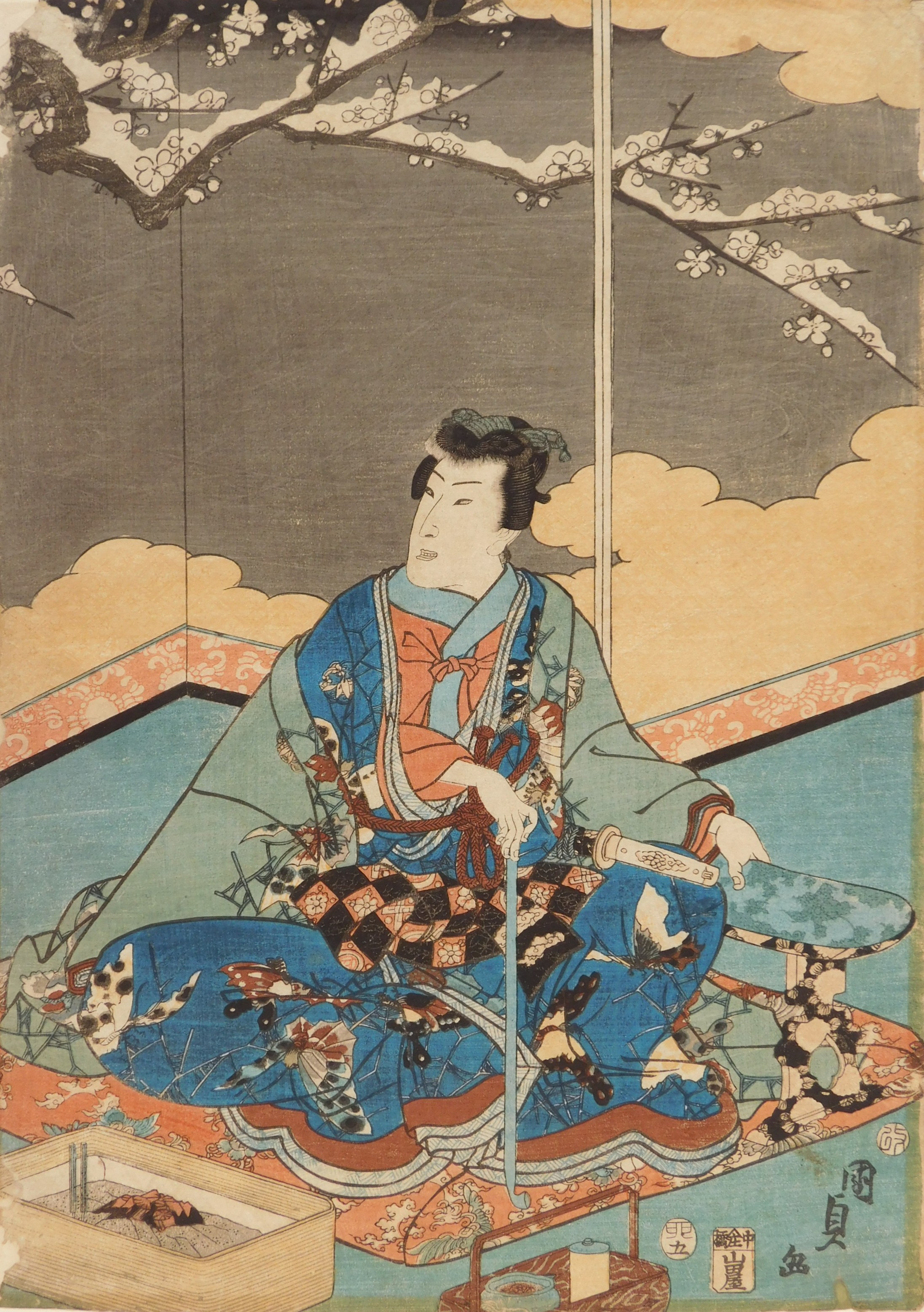 Appraisal: Utagawa Kunisada Japanese - Nishiki-e- woodblock in colors publisher Yamadaya