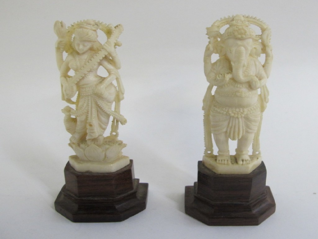 Appraisal: Pair of figures of Indian gods