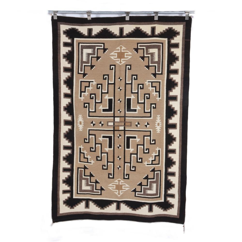 Appraisal: MASTER WEAVER FRANCES MANUELITO - NAVAJO REGIONAL WEAVING RUG X