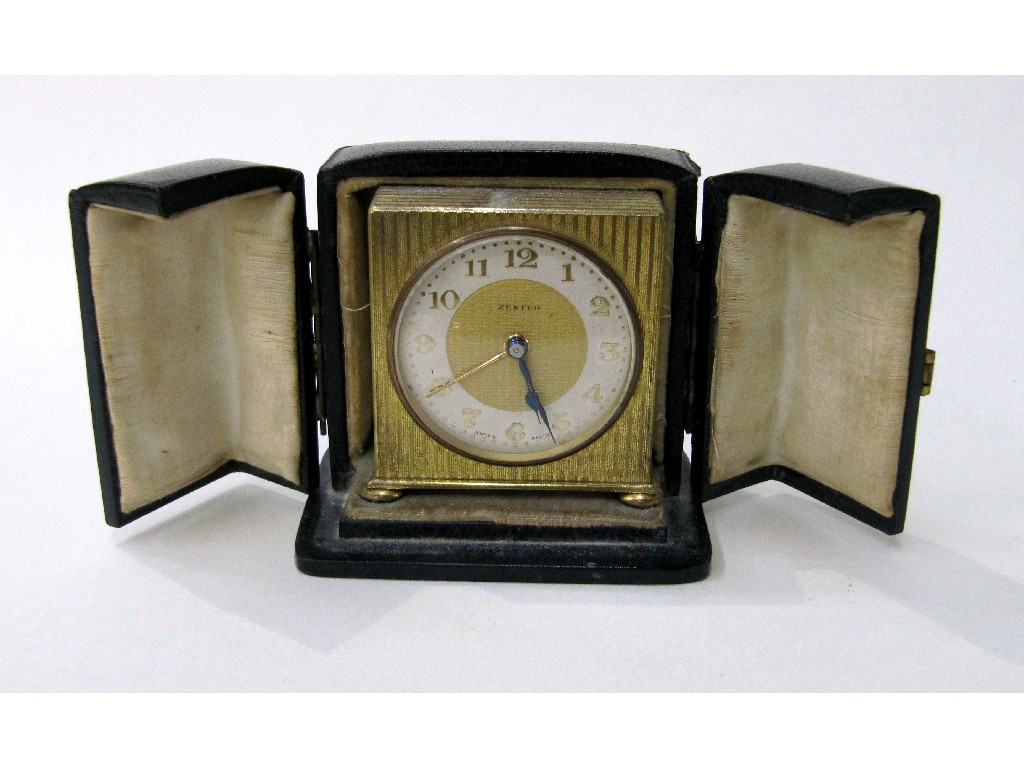 Appraisal: Zenith travel clock in case