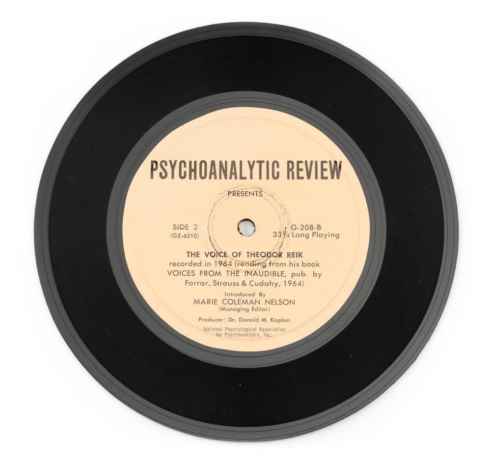 Appraisal: VINYL RECORD PSYCHOANALYTIC REVIEW DIAMETER VINYL RECORD PSYCHOANALYTIC REVIEW long-playing