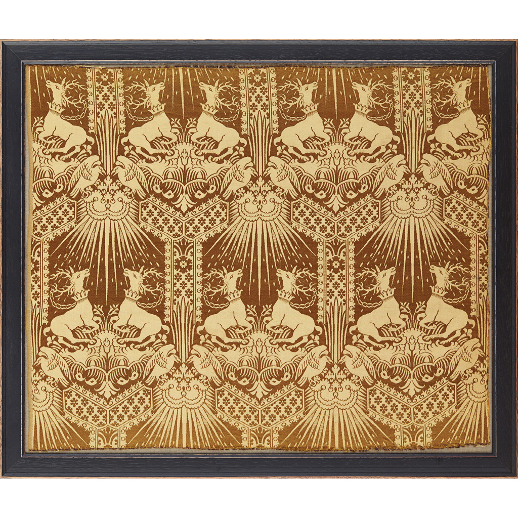 Appraisal: WARNERS CO 'ST AUGUSTINE' A WOVEN SILK DAMASK PANEL CIRCA