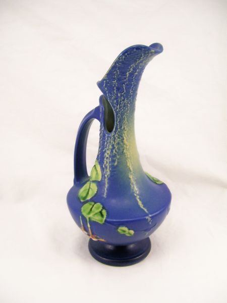 Appraisal: Roseville Fuschia Ewer - blue matte glaze